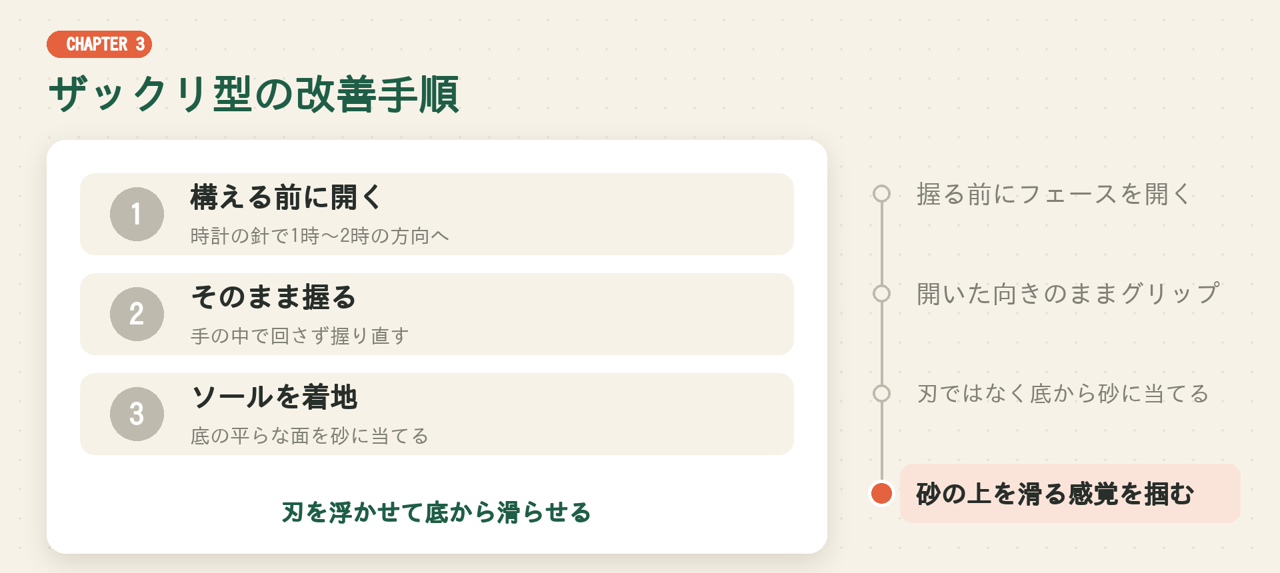ザックリ型の改善手順